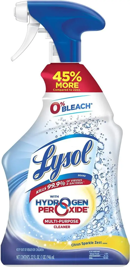 Ask Cindy Shop: a bottle of Lysol multi purpose cleanser with hydrogen peroxide