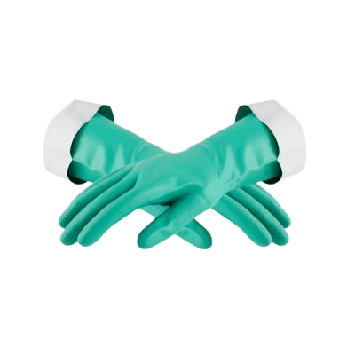 green rubber gloves 2