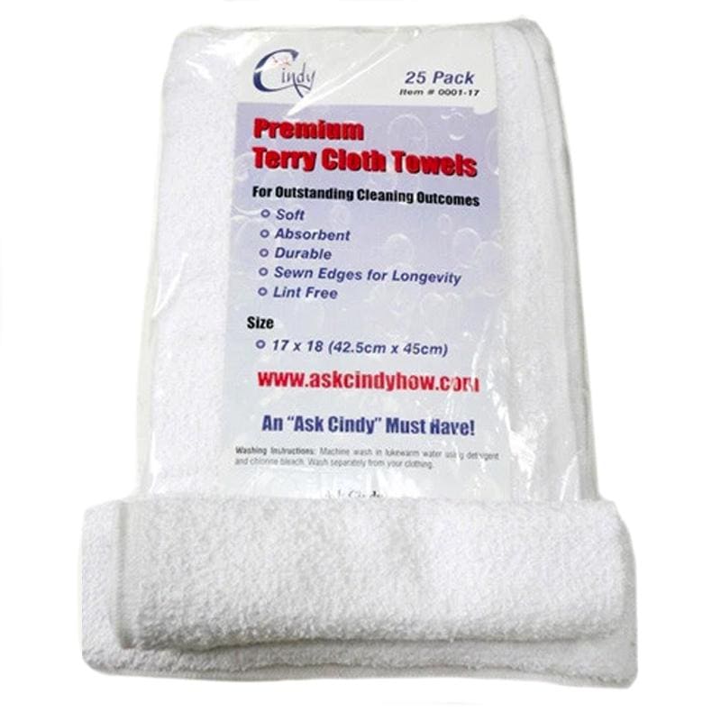 Ask Cindy's White Terry Cloth Towels - 100% Cotton - Ask Cindy Shop